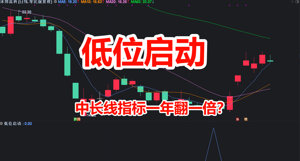 【金钻指标】低位通达信版年翻番选股预警炒股指标 低位启动点一年翻一番 中线长线波段股票公式