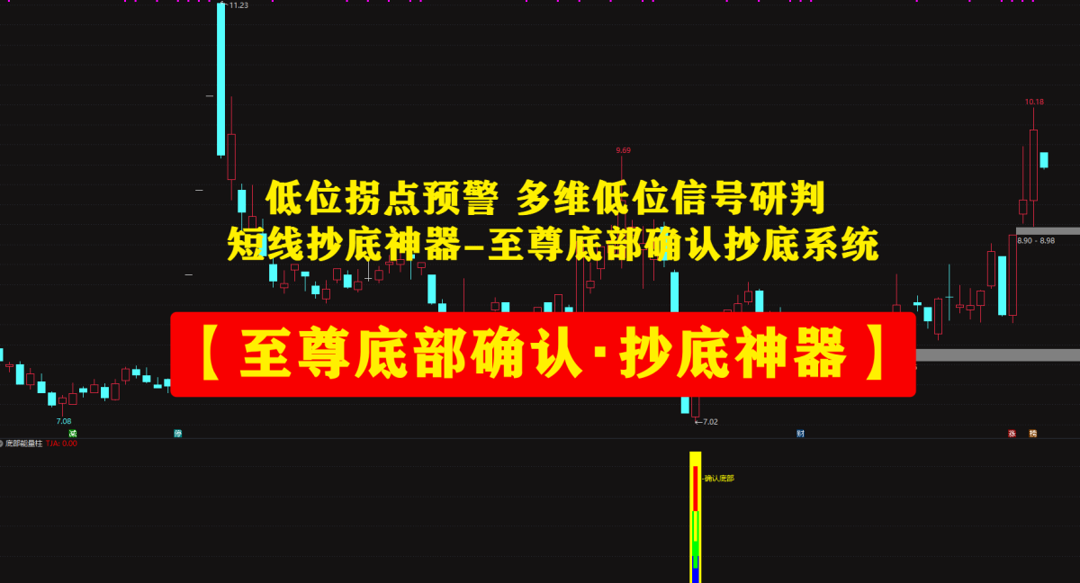 【至尊底部确认・抄底神器】低位拐点预警 多维低位信号研判，短线抄底神器-至尊底部确认抄底系统